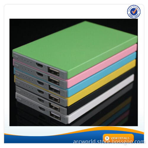 AWC913 9mm Slim Wallet 4000mAh Power Bank Portable Cheap Price Wholesale Cell Phone Charger for Samsung Charger